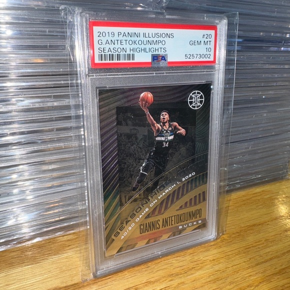 2019-20 Panini Illusions Giannis Antetokounmpo PSA 10 GEM MINT Greek Freak - Picture 1 of 3